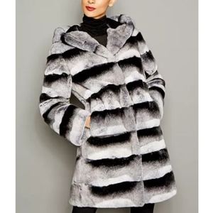 Genuine Rex Rabbit Fur Coat